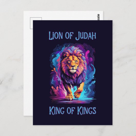 ユダ信仰のライオンイエス・キリスト教の賜物 ポストカード (正面/裏面)