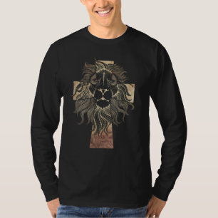 ユダ十字族のキリスト教イエスライオン Tシャツ