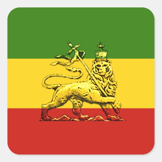 ユダ病のライオン スクエアシール (正面)