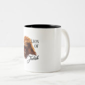 ユダ福音のキリスト教聖書の獅子 ツートーンマグカップ (正面右)