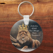 ユダ走キーチェーンの轟音のライオン キーホルダー (正面)