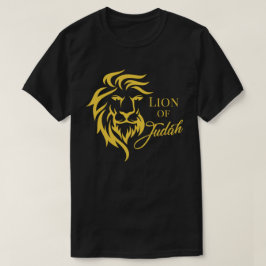 ユダ黄金色のキリスト教福音の獅子 Tシャツ