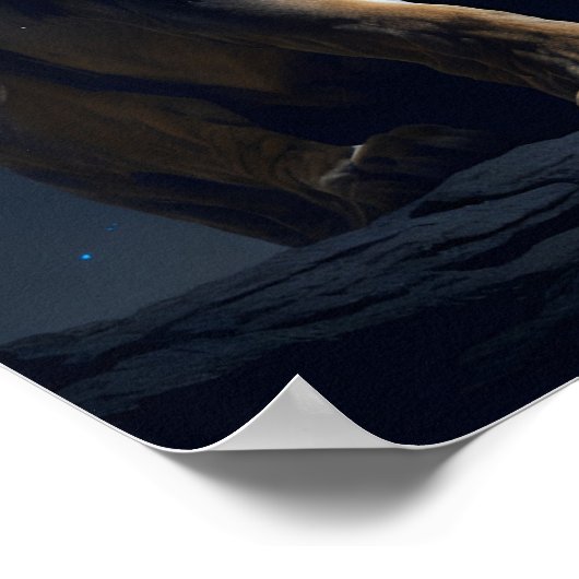 ユダ・クリスチャン・イエス・キリスト信仰の獅子 ポスター (角)