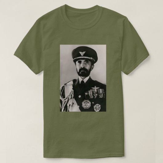 ユダ・セラシエ・ラスタ・ライオン・ルーツ Tシャツ (デザイン正面)