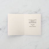 ユッカとの悔やみや弔慰、マウンテンストームに感謝 サンキューカード (内部)