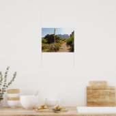 ユッカと山の砂漠歩道 ポスター (キッチン)