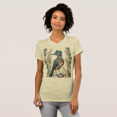 ユッカの花に囲まれたオオミチバシリ 3 Tシャツ (正面フル)