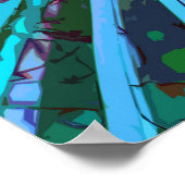 ユッカオペアートインターコイズ ポスター (角)