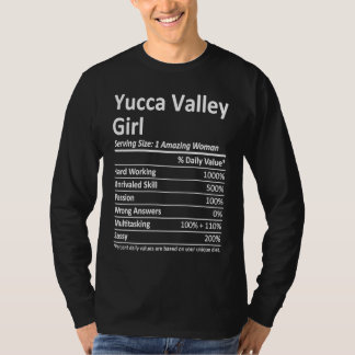 ユッカバレーの女子 CA カリフォルニア州 街のホームルーツ Tシャツ