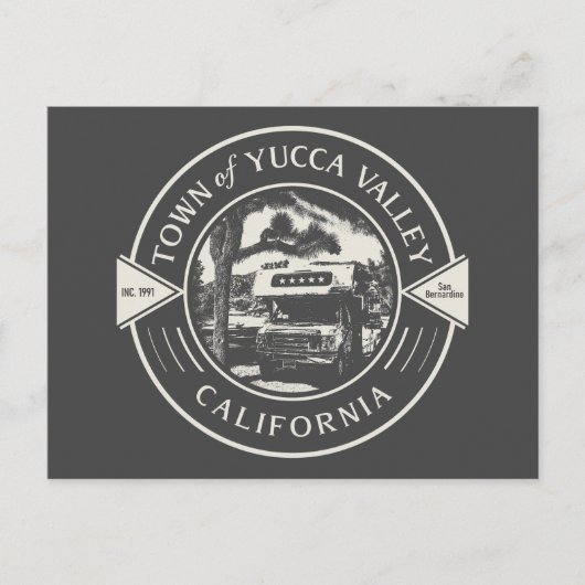 ユッカバレー – サンベルナルディーノカリフォルニア ポストカード (正面)