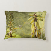 ユッカ植物混合培地のミツバチ アクセントクッション (裏面)