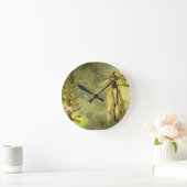 ユッカ植物混合培地のミツバチ ラウンド壁時計 (ホーム)