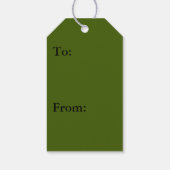 ユッカ葉グリーン自然写真 ギフトタグ (裏面)