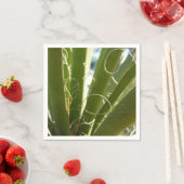 ユッカ葉グリーン自然写真 スタンダードカクテルナプキン (インサイチュ)