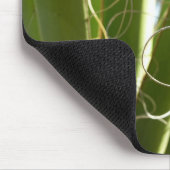 ユッカ葉グリーン自然写真 マウスパッド (コーナー)