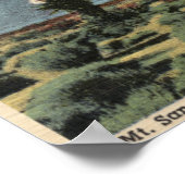 ユッカ・モハベンシス山の景色 ポスター (角)