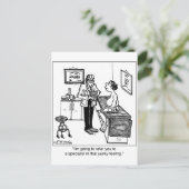 ユッキー専門の医感じ師への紹介 ポストカード (スタンド正面)