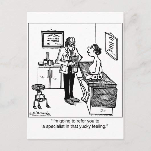 ユッキー専門の医感じ師への紹介 ポストカード (正面)