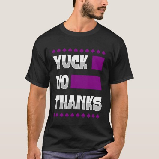 ユックのエース感謝していシンボル無性プライド美学 Tシャツ (正面)