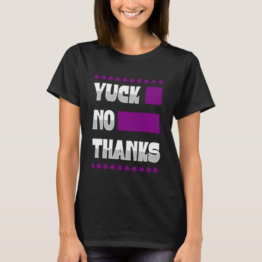ユックのエース感謝していシンボル無性プライド美学 Tシャツ (正面)