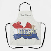ユトレヒトオランダマップオランダヴィンテージ土産 エプロン (正面)
