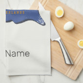 ユトレヒトオランダマップオランダヴィンテージ土産 キッチンタオル (四つ折り)