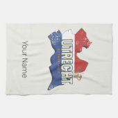 ユトレヒトオランダマップオランダヴィンテージ土産 キッチンタオル (横)