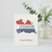 ユトレヒトオランダマップオランダヴィンテージ土産 シーズンポストカード (スタンド正面)