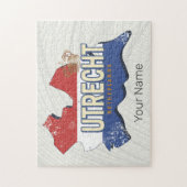 ユトレヒトオランダマップオランダヴィンテージ土産 ジグソーパズル (縦)