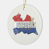 ユトレヒトオランダマップオランダヴィンテージ土産 セラミックオーナメント (左)