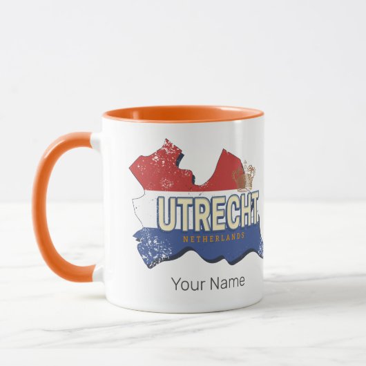 ユトレヒトオランダマップオランダヴィンテージ土産 マグカップ (左)