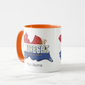 ユトレヒトオランダマップオランダヴィンテージ土産 マグカップ (正面左)