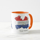 ユトレヒトオランダマップオランダヴィンテージ土産 マグカップ (正面右)