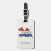 ユトレヒトオランダマップオランダヴィンテージ土産 ラゲッジタグ (正面縦)