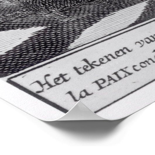 ユトレヒト条約の調印 ポスター (角)