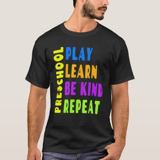 ユナイティ・デイ オレンジ 就学前 遊ぼう 学ぼう 優しく 繰り返そう Tシャツ (正面)