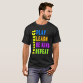 ユナイティ・デイ オレンジ 就学前 遊ぼう 学ぼう 優しく 繰り返そう Tシャツ (正面フル)