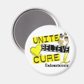 ユナイト信じキュア子宮内膜症 マグネット (正面/裏面)