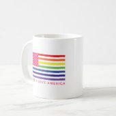 ユナイト・イン・ラブ・アメリカ –  コーヒーマグカップ (正面左)