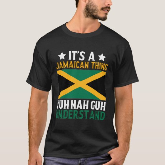 ユナ・グーはジャマイカの事を理解している Tシャツ (正面)
