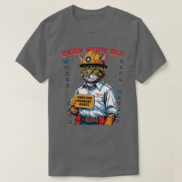 ユニオおもしろいンFelineメンバー労働デーテキサス州から Tシャツ