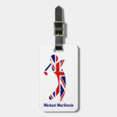 ユニオパーソナライズされたン・ジャック・ゴルファー ラゲッジタグ (正面縦)