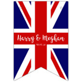 ユニオパーソナライズされたン・ジャック |王室の結婚s バンティングフラッグ (第3の旗)