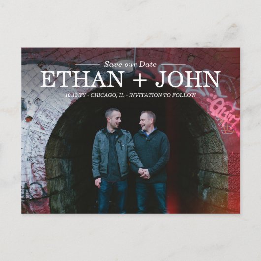 ユニオモダンン日付の保存 案内ポストカード (正面)