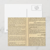 ユニオンおよび中央太平洋鉄道路線 ポストカード (正面/裏面)