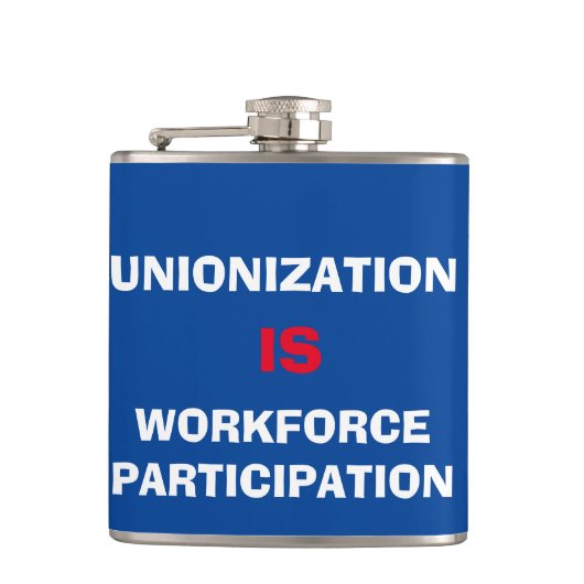 ユニオンのスローガン フラスク (正面)