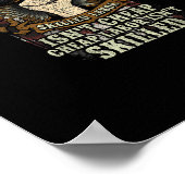 ユニオンのプラム誇りを持ったシャツの熟練労働者はチアではない ポスター (角)