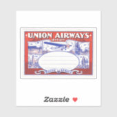 ユニオンエアウェイズ南アフリカのステッカー シール (シート)