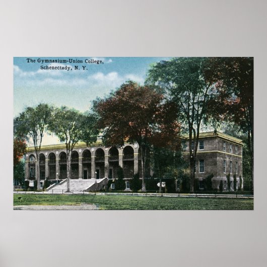 ユニオンカレッジ体育館の外観 ポスター (正面)