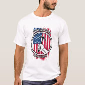 ユニオンカーペンターギフト誇りを持ったアメリカ熟練者 Tシャツ (正面)